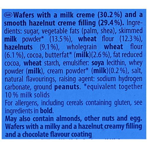 Knoppers Crispy Wafers - Filled With Mlk, Cream, Sweet Taste, Travel Pack, 375 g  