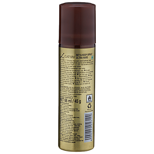 Buy Gatsby Hair Spray Set & Keep Ultra Hard, Maintains Ultimate Style