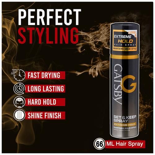 Buy Gatsby Hair Spray Set & Keep - Extreme Hold, Maintains Solid Style  Online at Best Price of Rs  - bigbasket