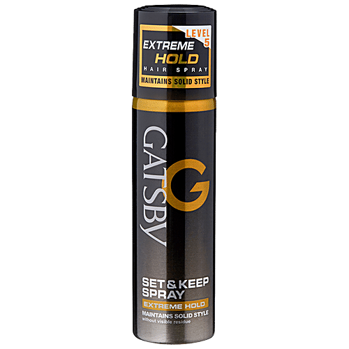 Gatsby Hair Spray Set & Keep - Extreme Hold, Maintains Solid Style, 66 ml  