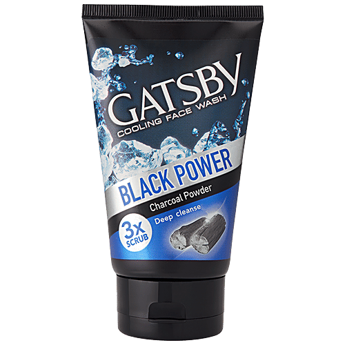 Buy Gatsby Cooling Face Wash Black Power, With Charcoal, Perfect