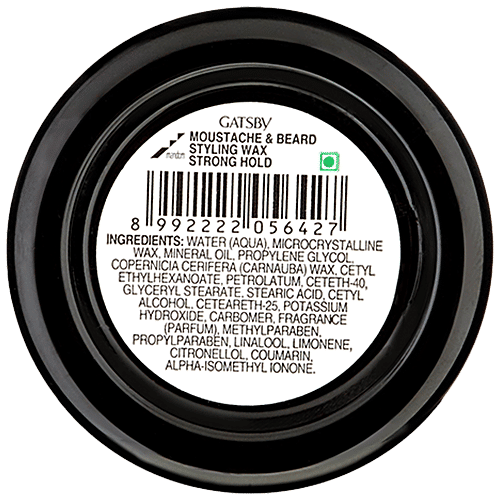 Gatsby Moustache & Beard Styling Wax - For Grooming, Strong Hold, 25 g