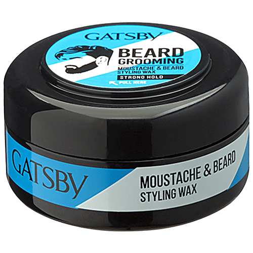 Gatsby Moustache & Beard Styling Wax - For Grooming, Strong Hold, 25 g