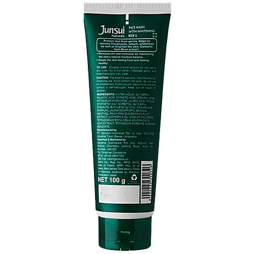 Buy Junsui Naturals Face Wash With Whitening Neem, Ideal Skin Care
