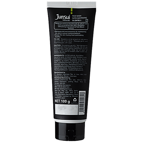 Buy Junsui Naturals Face Wash With Whitening Oil Control, Removes