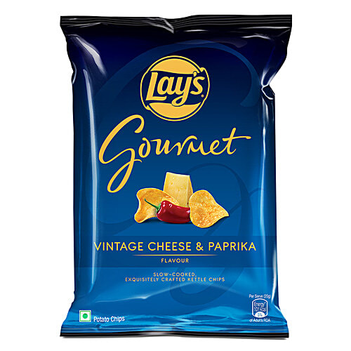 Buy Lay's Gourmet Kettle Chips Vintage Cheese & Paprika Online at Best Price of Rs 28.2