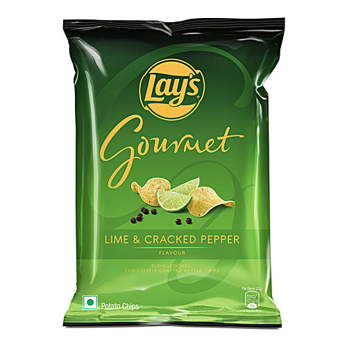 Buy Lay's Gourmet Kettle Chips Lime & Cracked Pepper Online at Best