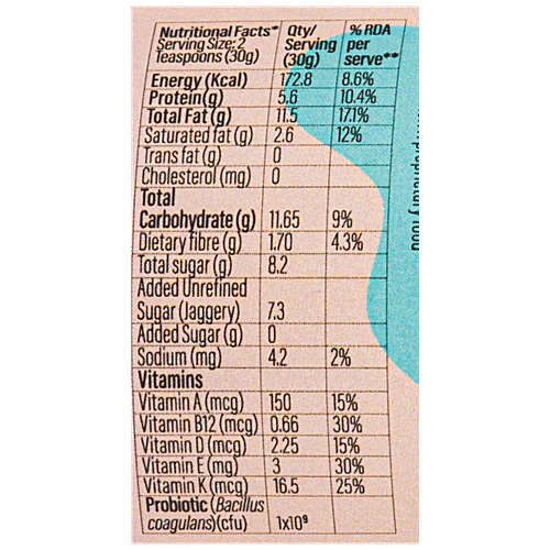 MiHeSo Mind Health Soul Chocolate Sea Salt Nut Spread - Sweetened With Jaggery, High In Protein, No Palm Oil, Added Vitamins & Probiotics, 100 g  
