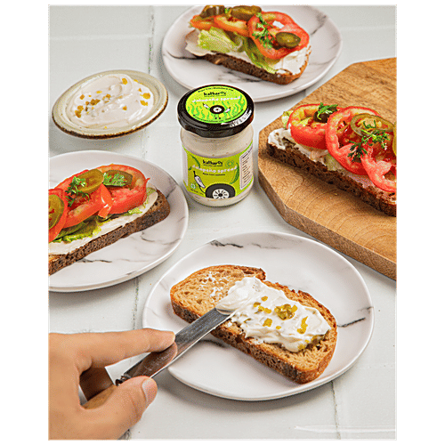 Katharos Jalapeno Spread - Vegan Cheese, Made From Cashews, High In Protein, No Oil, Sugar, Sauce/Dip, 100 g