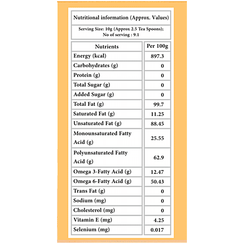 Indic Wisdom Wood Pressed Walnut Oil - Cold Pressed, 100 ml  