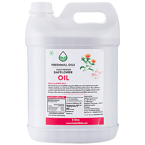 Buy Freshmill Oils Cold Pressed Safflower Oil 100 Natural, Chemical