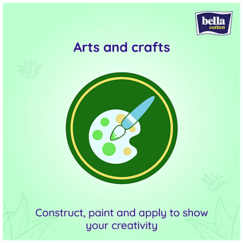 Bella Cotton Buds - With Paper Stick, Aloe Vera Extract, Highly Absorbent, For Sensitive Skin, 200 pcs Box 