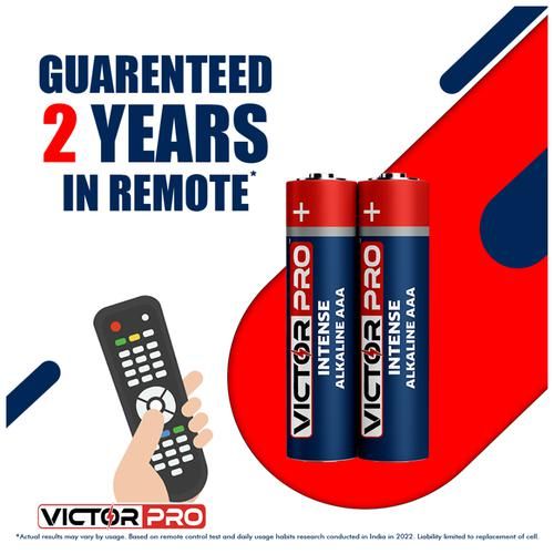 VictorPro Intense Alkaline Battery - Steel, AAA, 1.5 V, 2 pcs Blister Pack 
