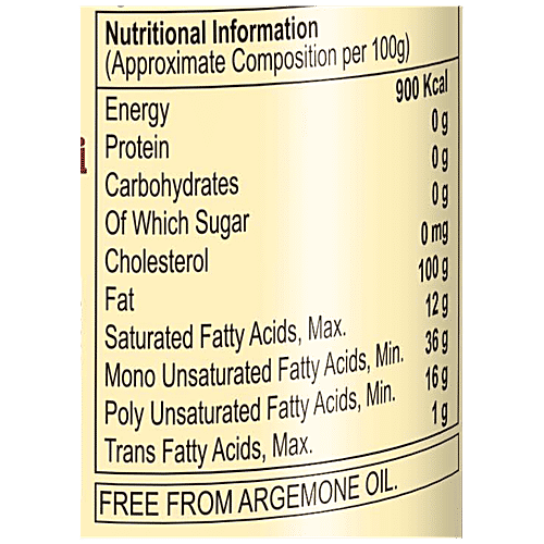 Hamdard Foods Kachi Ghani Mustard Oil - Rich In Vitamin A & D, Omega Fatty Acids, Boosts Overall Health, 1 L PET Bottle 