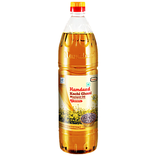 Buy Hamdard Kachi Ghani Mustard Oil Rich In Vitamin A & D, Omega