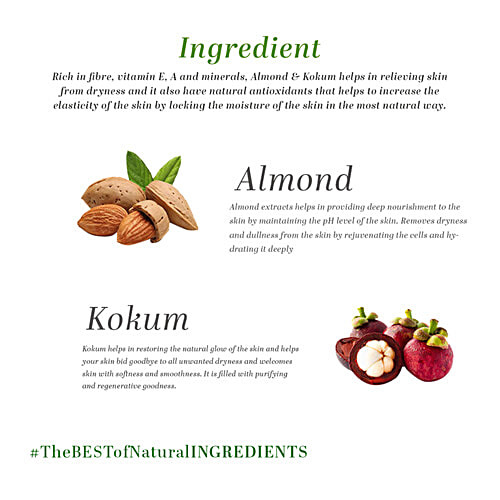 Khadi Natural Almond & Kokum Body Butter - Revives Dull Skin, 200 g  