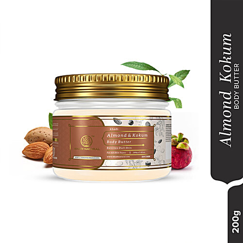 Khadi Natural Almond & Kokum Body Butter - Revives Dull Skin, 200 g  