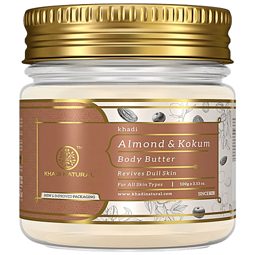 Buy Khadi Natural Almond & Kokum Body Butter Hydrating, Revives Dull