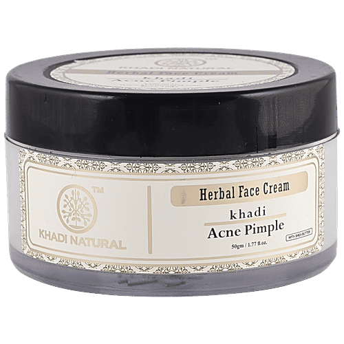 Khadi Natural Acne Pimple Face Cream - Controls Acne & Pimples, 50 g  