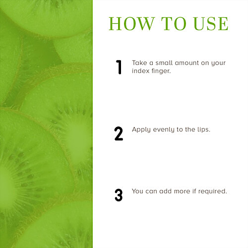 Khadi Natural Kiwi Fruit Lip Balm - With Beeswax & Honey, Exfoliating, For Dry, Chapped Lips, 5 g  