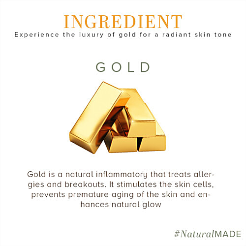 Khadi Natural Gold Radiance Mini Facial Kit - Restores Skin Luster, 15 g (Pack of 5) 