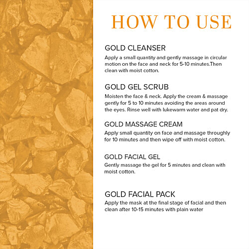 Khadi Natural Gold Radiance Mini Facial Kit - Restores Skin Luster, 15 g (Pack of 5) 