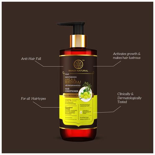 Khadi Natural Amla & Bhringraj Hair Conditioner - Powered Botanics, No  Chemicals, Prevents Breakage, 310 ml