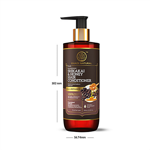 Khadi Natural Shikakai & Honey Hair Conditioner - Powered Botanics, Conditions & Nourishes Hair, SLS & Paraben Free, 310 ml  