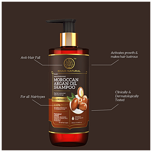 Buy Khadi Natural Moroccan Argan Oil Shampoo Powered Botanics, No
