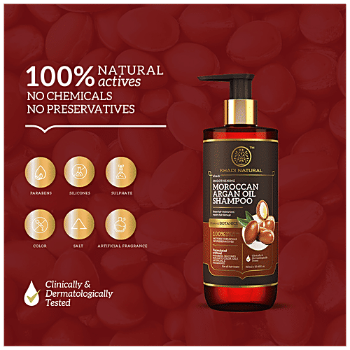 Buy Khadi Natural Moroccan Argan Oil Shampoo Powered Botanics, No