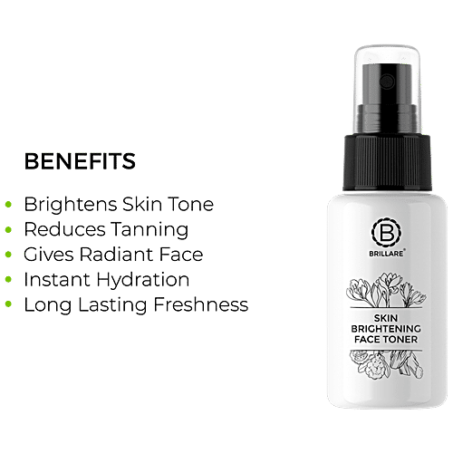 Brillare Skin Brightening Face Toner - Reduces Pigmented, 50 ml  