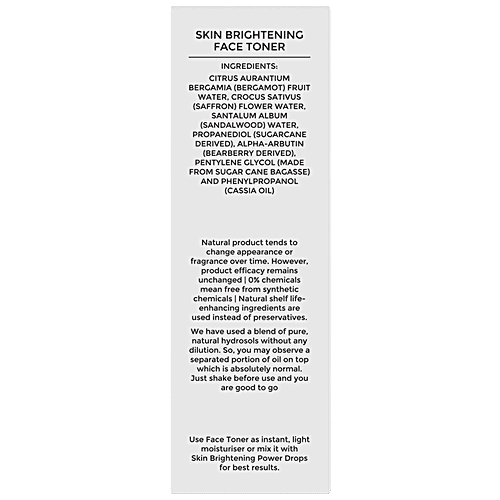 Brillare Skin Brightening Face Toner - Reduces Pigmented, 50 ml  