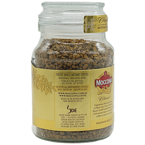 Moccona Classic Medium Roast - Coffee Beans, 100 g  Medium Roast
 Balanced Flavour