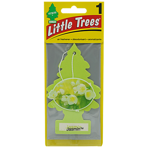Little Trees Jasmin Air Freshener For Car - Long Lasting Fragrance & Scent, 30 g  