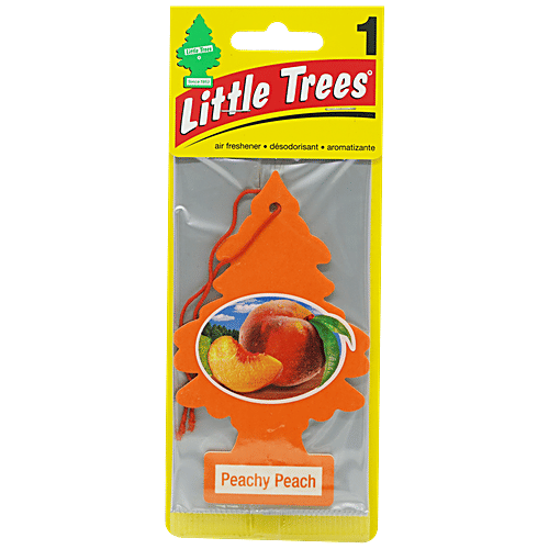 Little Trees Peachy Peach Air Freshener For Car - Long Lasting Fragrance & Scent, 30 g  Fresh, long-lasting fragrance
 Multi-use
 Easy to use and quick