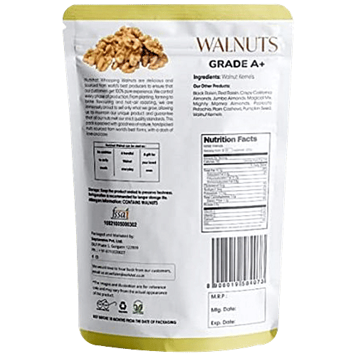 Nutkhat Organics Premium Walnuts Grade A+ Highest Grade Rich In Omega