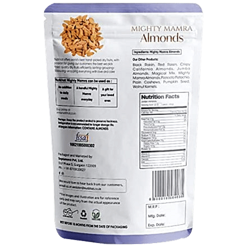 Buy Nutkhat Organics Mamra Almonds Naturally Salt & Cholesterol Free