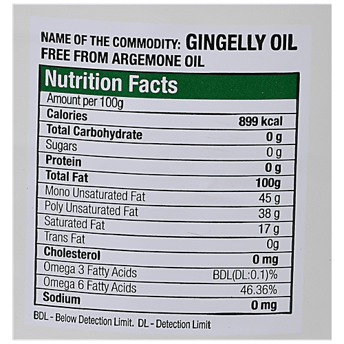Ras Chekku Oil Chekku Gingelly/Sesame Oil - Argemone Oil Free, No Preservatives, For Cooking Use, 2 L  