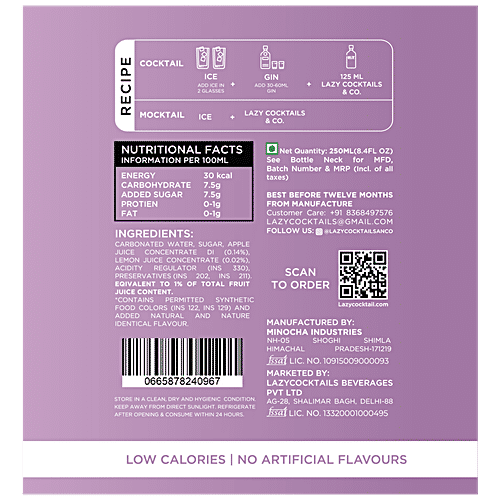 Buy Lazy Cocktails & Co. Rose Elderflower Spritzer NonAlcoholic