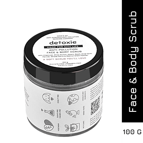 Buy Detoxie AntiPollution Face & Body Scrub Removes Dead Skin Cells