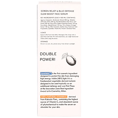 Detoxie Screen Relief & Blue Defense Face Serum - Glow Boost, Firms, Brightens, Hydrates, 30 ml  