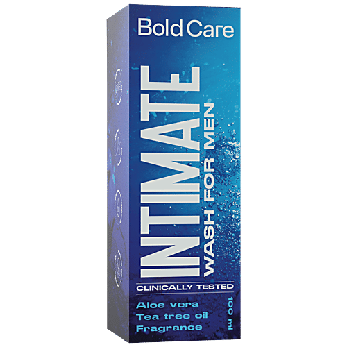 Bold Care Intimate Wash For Men - With Tea Tree Oil & Aloe Vera Extract, pH Balanced, Prevents Itching, Irritation & Odour, 120 ml  