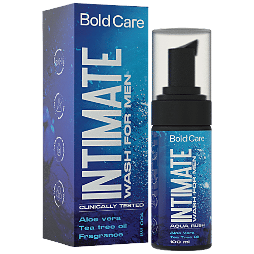 Bold Care Intimate Wash For Men - With Tea Tree Oil & Aloe Vera Extract, pH Balanced, Prevents Itching, Irritation & Odour, 120 ml  