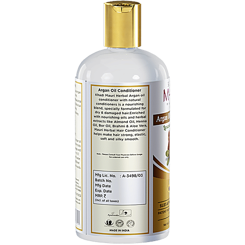 Khadi Mauri Argan Oil Conditioner - Hair Nourisher & Stimulator, SLES & Paraben Free, 300 ml  