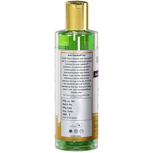 Buy Khadi Mauri Herbal Anti-Dandruff Sat Shampoo - Cleanses Hair & Scalp,  For All Skin Types Online at Best Price of Rs 195 - bigbasket