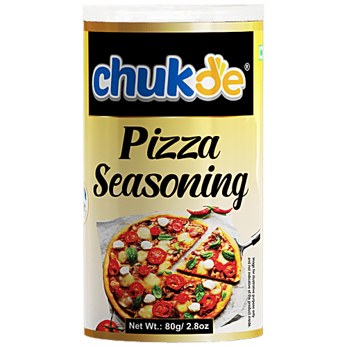 Chukde Pizza Seasoning - Authentic Taste & Flavour, Sprinkler, 80 g Jar 