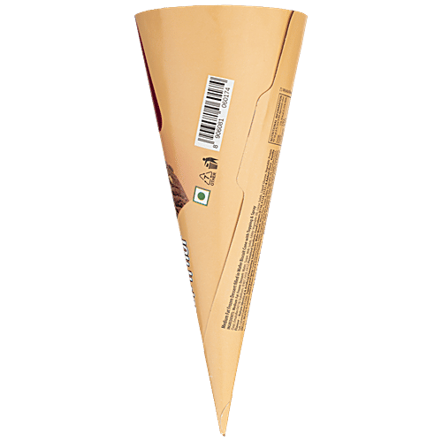 Rollick Choco Fruit N Nut Cone - Medium Fat Frozen Dessert, 115 ml  