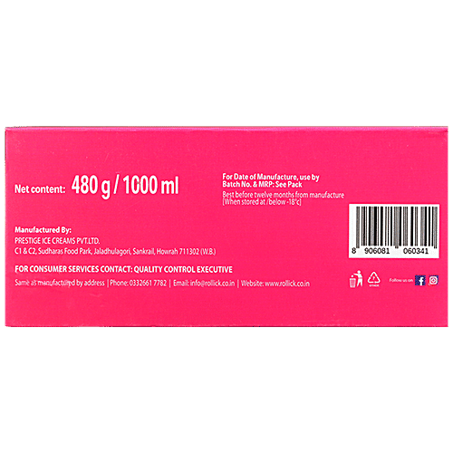 Rollick Two In One Medium Fat Frozen Dessert, 1 L