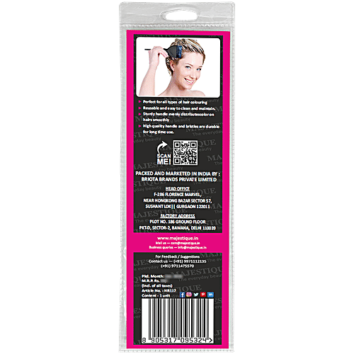 Majestique Hr 117 Premium Hair Dye Brush - Applicator, 1 pc