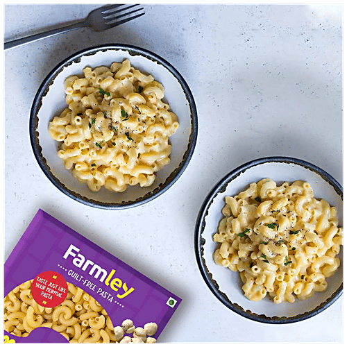Farmley Makhana Macaroni & Penne Pasta Combo - Maida Free, Cholesterol-Free, Vegan, 400 g (Pack of 2) 